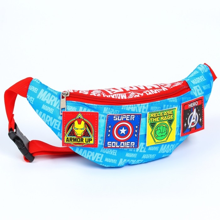 Сумка поясная детская, 25х6х13 см, Мстители Сумка поясная детская, 25х6х13 см, Мстители