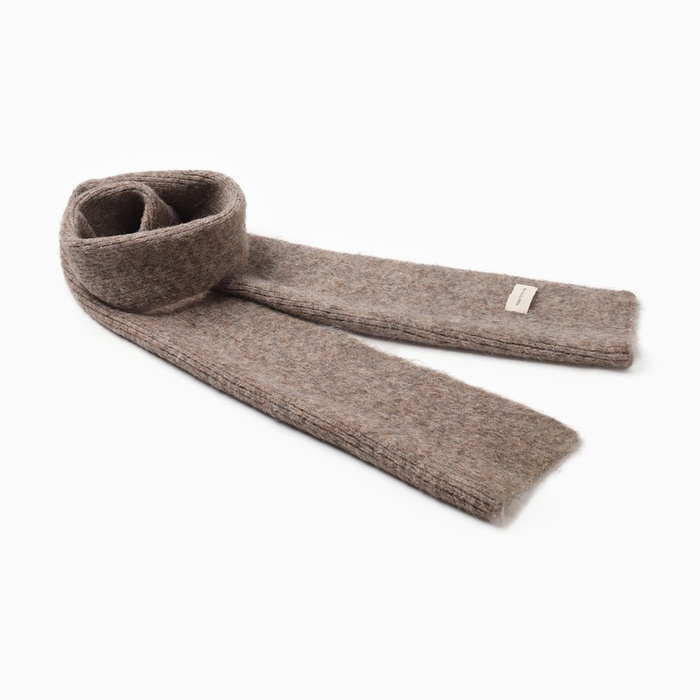 Шарф женский MIST, кофейный 16*160&plusmn;5 см
