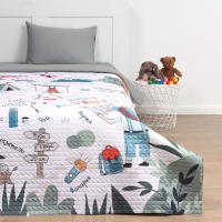 Покрывало "Этель" 1,5 сп Hello, adventure, 145*210&plusmn;5 см, микрофибра