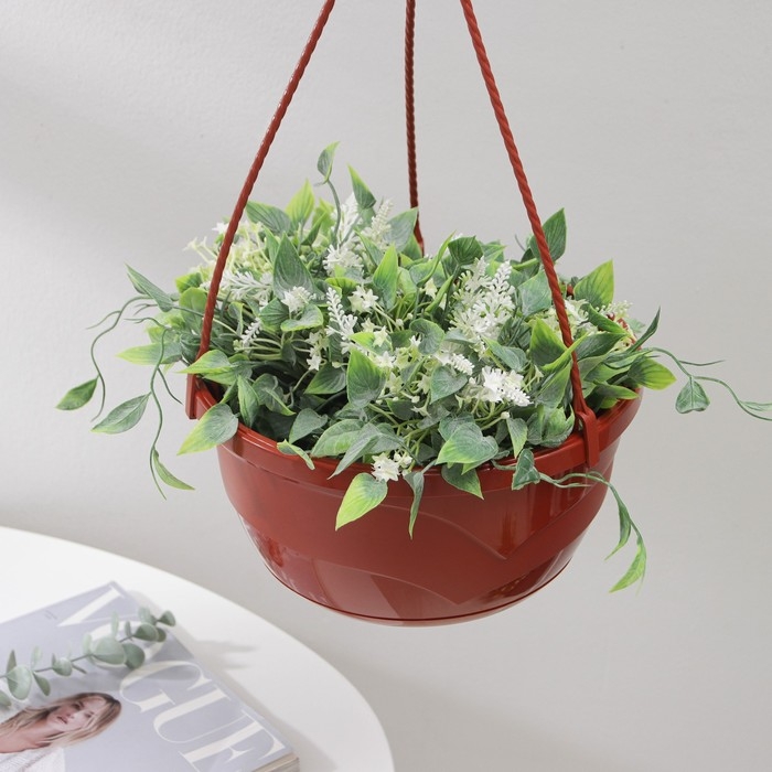 Кашпо уличное с прикорневым поливом &laquo;Мальва&raquo;, 4,7 л, цвет терракотовый