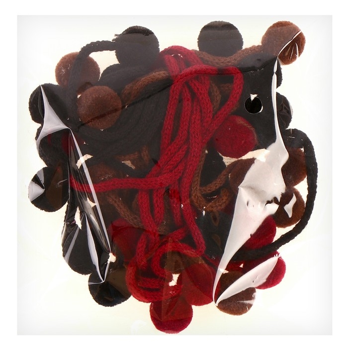 Декоративный элемент на верёвочке &laquo;Радость&raquo; 2 шарика, d= 1,5 см, набор 18 шт., цвет МИКС