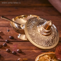 Сахарница латунь "Великолепие" 8х8х8,5 см Сахарница латунь "Великолепие" 8х8х8,5 см
