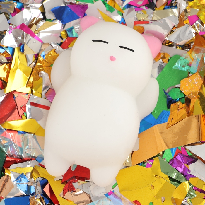 Хлопушка пневматическая Хлопушка пневматическая "Котик" 30см серпантин+ мялка