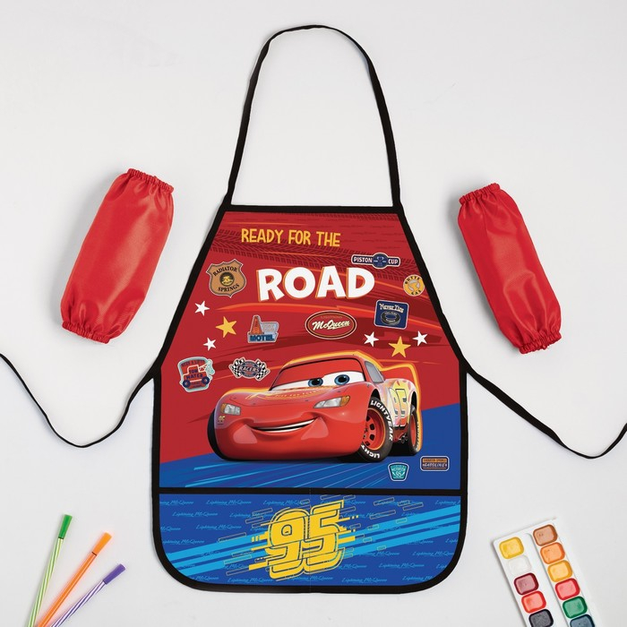 Фартук с нарукавниками детский «Тачки», 49х39 см Фартук с нарукавниками детский «Тачки», 49х39 см