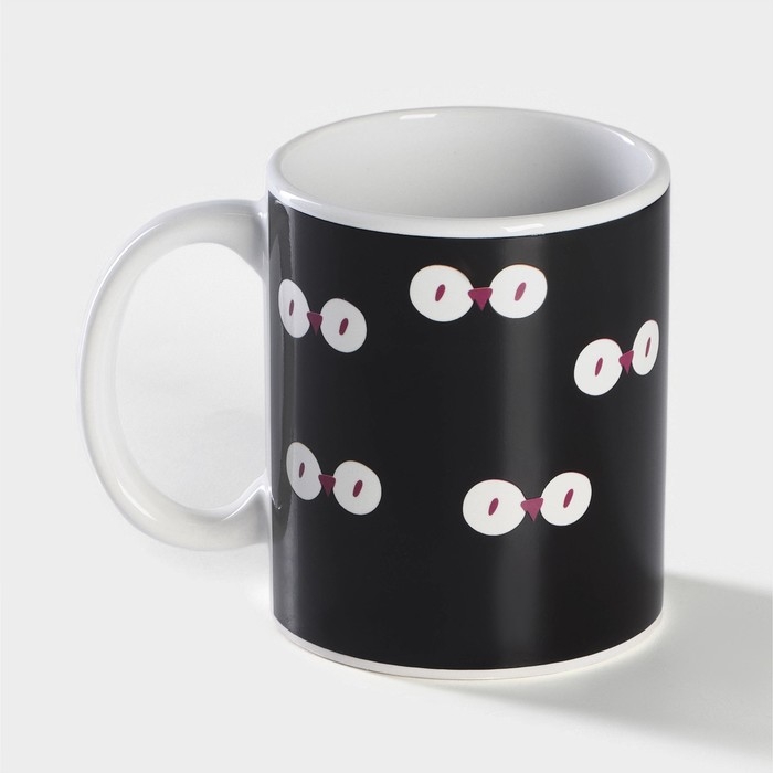 Кружка-хамелеон керамическая Доляна &laquo;Совы&raquo;, 350 мл