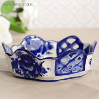 Сухарница &laquo;Уют&raquo;, 20&times;20&times;10 см, гжель