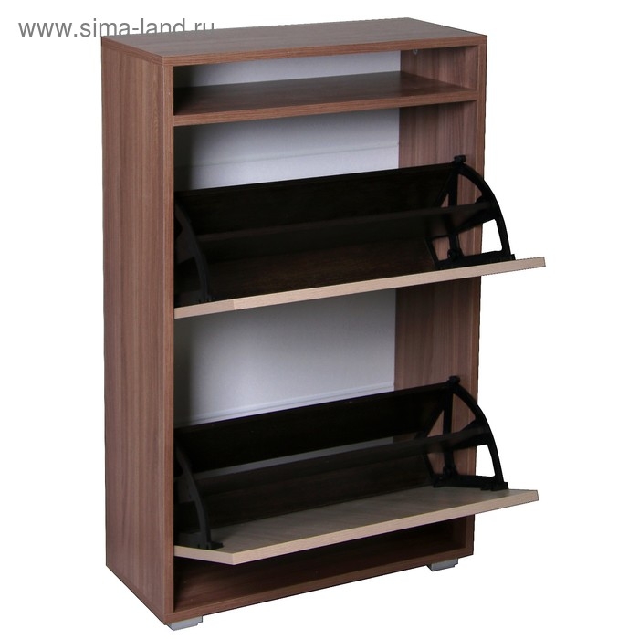 Тумба для обуви №1, 590х250х940, Шимо темный/Шимо светлый