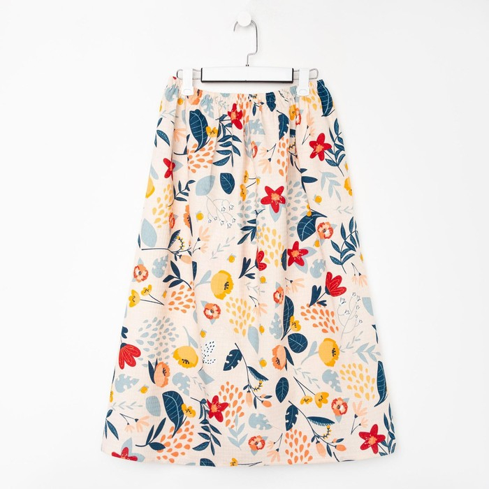 Полотенце для бани &laquo;Цветочное поле&raquo; женское парео, 80х150&plusmn;4 см, 100% хл, ваф. полотно, 160 гр/м2