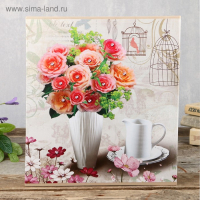 Фотоальбом на 500 фото 10х15 см "Романтичное утро" в коробке МИКС 33,5х30х5,5 см