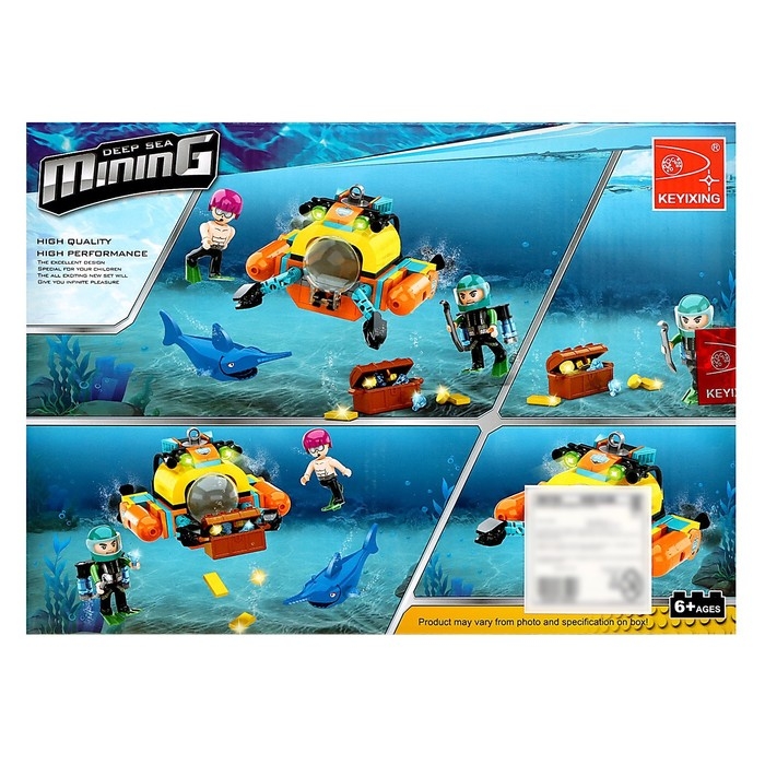 Конструктор Кладоискатели &laquo;Краб-лодка&raquo;, 165 деталей