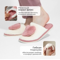 Тапочки женские, размер 38-39, цвет розовый