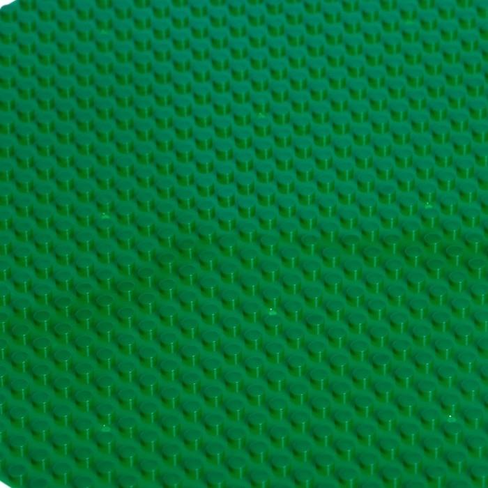 Пластина-основание для конструктора, 25,5 &times; 25,5 см, цвет зелёный