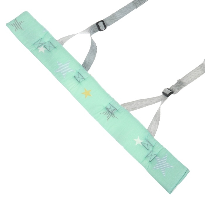 Вожжи детские №1, Мятные звезды, цвет бирюзовый Вожжи детские №1, Мятные звезды, цвет бирюзовый