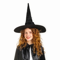 Карнавальная шляпа &laquo;Чёрная&raquo;, драпированная, с летучей мышью, р. 56 &ndash; 58