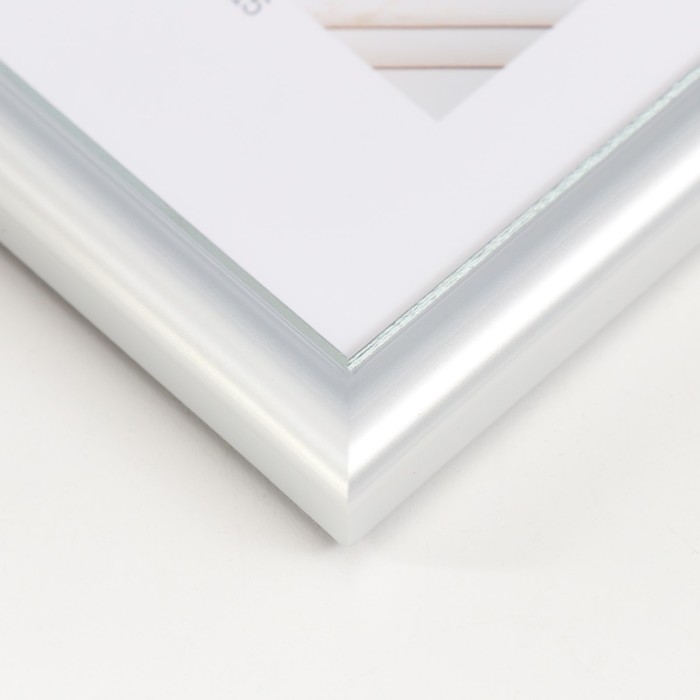 Фоторамка пластик "МИРАМ" 10х15 см 421 серебро