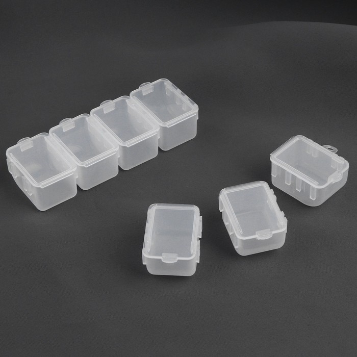 Органайзер для хранения мелочей, с подвесом, 7 съёмных отделений, 20,5 × 4,5 × 2 см, цвет прозрачный Органайзер для хранения мелочей, с подвесом, 7 съёмных отделений, 20,5 × 4,5 × 2 см, цвет прозрачный