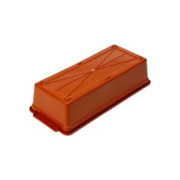 Ящик для выращивания зелёного лука, 40 &times; 19 &times; 10 см, 21 лунка, красный