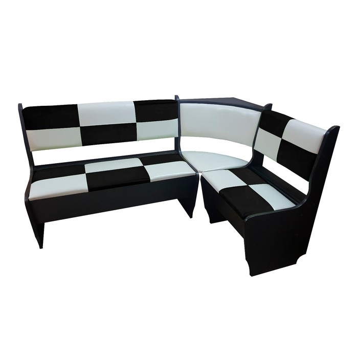 Кухонный уголок Домино стандарт, 1500х1000х840, Венге/Кож.зам Кухонный уголок Домино стандарт, 1500х1000х840, Венге/Кож.зам