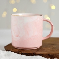 Новый год! Кружка новогодняя керамическая &laquo;Снег за окном, счастье в сердце&raquo;, 350 мл , цвет белый