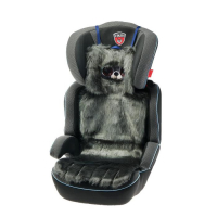 Накидка &laquo;АВТОНЯША&raquo; для детского автокресла, Мишка, тёмно-серая