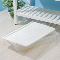 Контейнер для хранения с крышкой Porter, 18 л, 66×42×12 см, цвет слоновая кость Контейнер для хранения с крышкой Porter, 18 л, 66×42×12 см, цвет слоновая кость