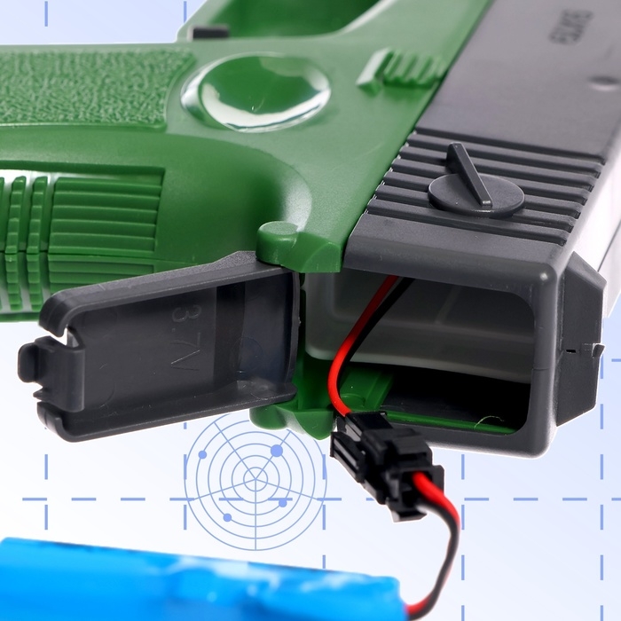 Водный пистолет &laquo;Глок&raquo;, работает от аккумулятора, 22 см.