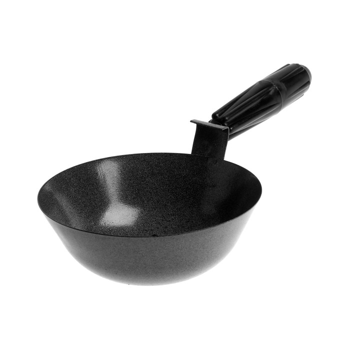 Ковш штукатурный ЛОМ, 160 мм, с площадкой, сталь, пластиковая рукоятка Ковш штукатурный ЛОМ, 160 мм, с площадкой, сталь, пластиковая рукоятка