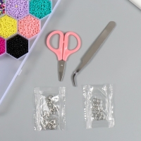 Бисер стекло 8/0, 12/0 в шкатулке "Летний" бусины, леска, ножницы, пинцет 20х20х1,8 см Бисер стекло 8/0, 12/0 в шкатулке "Летний" бусины, леска, ножницы, пинцет 20х20х1,8 см