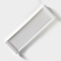 Блюдо для подачи фарфоровое с вставкой из бамбука BellaTenero, 29,5&times;9&times;2,3 см