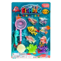 Рыбалка &laquo;Красивые рыбки&raquo; 9 рыбок, удочка, сачок