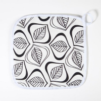 Набор кухонный Этель Leaves варежка-прихватка 20х27см, прихватка 19х19см,100% хлопок