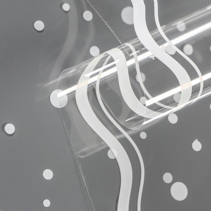 Пленка для цветов Пленка для цветов "Горох" белая 100 см х 5,5 м ± 5%, 200 гр, 40 мкм