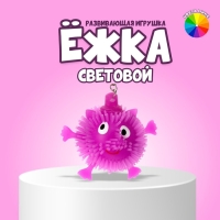 Ёжка &laquo;Зверёк&raquo;, световой, на брелоке, цвета МИКС