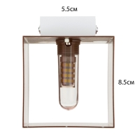 Светильник "Алпин" 1хLED 2Вт 4000К IP66 кофе 9х11х15 см Светильник "Алпин" 1хLED 2Вт 4000К IP66 кофе 9х11х15 см