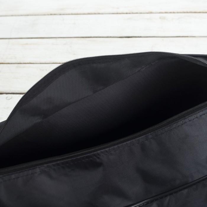 Сумка спортивная Sport- dress code на молнии, наружный карман, цвет чёрный Сумка спортивная Sport- dress code на молнии, наружный карман, цвет чёрный