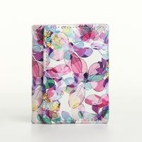 Кошелёк женский на кнопке, цвет разноцветный Кошелёк женский на кнопке, цвет разноцветный