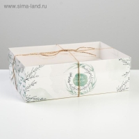 Коробка для капкейка, кондитерская упаковка, 6 ячеек &laquo;Для тебя&raquo;, 23 х 16 х 7.5 см