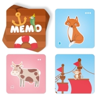 Настольная игра &laquo;Командное мемо. Зверята&raquo;, 44 карты, 3+
