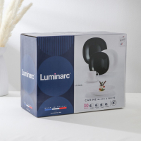 Сервиз столовый Luminarc Carine White&Black, стеклокерамика, 30 предметов, цвет белый и чёрный Сервиз столовый Luminarc Carine White&Black, стеклокерамика, 30 предметов, цвет белый и чёрный