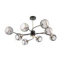 Люстра "Круэлла" 8хЕ27 40Вт черный 95х95х43см BayerLux