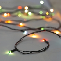 Гирлянда «Нить» 3 м, IP20, тёмная нить, 30 ламп, свечение мульти, 8 режимов, 220 В Гирлянда «Нить» 3 м, IP20, тёмная нить, 30 ламп, свечение мульти, 8 режимов, 220 В