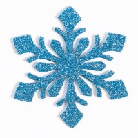 Новый год! Декор &laquo;Снежинки&raquo;, набор 9 шт., цвет голубой