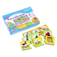 Набор»Мама, малыш, жилище», (пазл-тройной), элемент 5,5 × 5,5 см, 16 мини-пазлов Набор»Мама, малыш, жилище», (пазл-тройной), элемент 5,5 × 5,5 см, 16 мини-пазлов