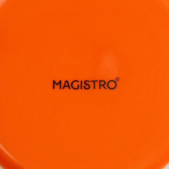 Тарелка фарфоровая глубокая Magistro &laquo;Церера&raquo;, 700 мл, d=18,5 см, цвет оранжевый