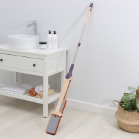 Швабра с отжимом Доляна, двусторонняя насадка из микрофибры 38&times;12 см, стальная ручка 134 см