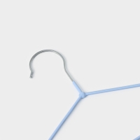Плечики - вешалки для одежды Доляна, 29,5×17 см, 10 шт, детские, антискользящее покрытие, цвет голубой Плечики - вешалки для одежды Доляна, 29,5×17 см, 10 шт, детские, антискользящее покрытие, цвет голубой