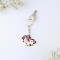 Брелок для ключей, значок, сувенир &laquo;Единорог&raquo;, набор, 6,8 х 10,5 см.