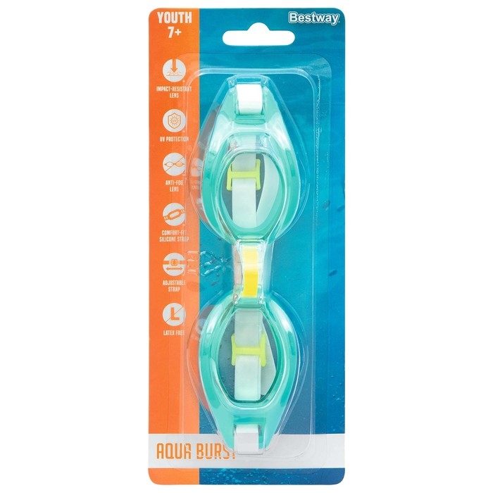 Очки для плавания Wave Crest, от 7 лет, цвет МИКС, 21049 Bestway Очки для плавания Wave Crest, от 7 лет, цвет МИКС, 21049 Bestway