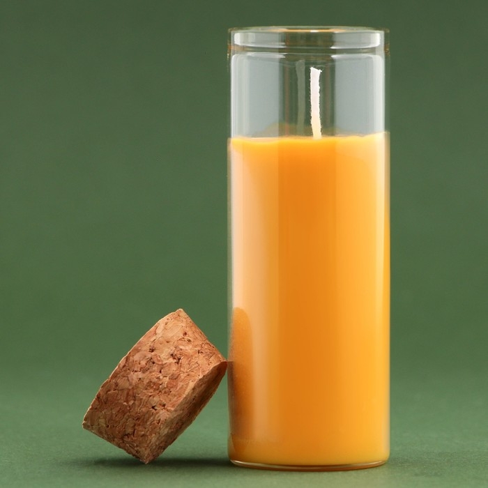 Новогодняя свеча в колбе «Апельсин» Новогодняя свеча в колбе «Апельсин»