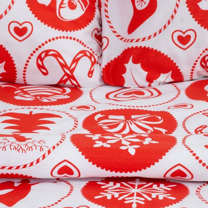 Постельное белье LoveLife дуэт " New Year's gifts" 143*215см-2шт,240*225см,50*70см-2шт